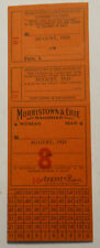Old unused Morristown & Erie Railroad monthly commuter ticket October 1923 picture