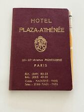Old Hotel Plaza De Athenee Paris Map Plan Of Paris 20 X 20 Fold Out picture