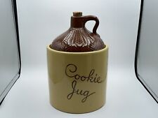 Vintage Monmouth Illinois USA Pottery Cookie Jug Jar With Lid & Original Cork picture