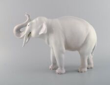 Axel Locher for Royal Copenhagen. Large and rare porcelain figure. Elephant. picture