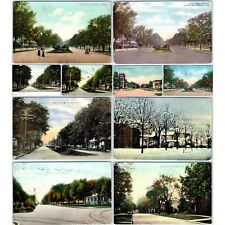 x10 LOT c1910s Waterloo, IA Street View Postcards Park Ave South St West 4th A64 picture