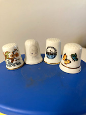 Set Of 4 Porcelain Collectors Thumbles  picture