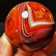 TOP 199G Natural Polished Silk Banded Agate Sphere ball Crystal Madagascar L2398 picture