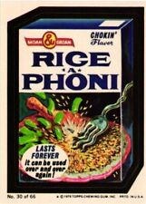 Rice a Phoni 1979 Wacky Pack Advertising Checklist Sticker Card picture