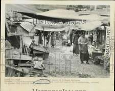 1973 Press Photo Typical scene in an open market in Kimyangchang, South Korea picture
