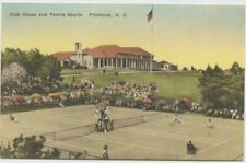 Pinehurst NC Club House and Tennis Courts Antique Postcard North Carolina picture