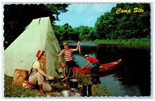 c1960's Camp Site Greetings from Iggy's Lodge Lanark Ontario Canada Postcard picture