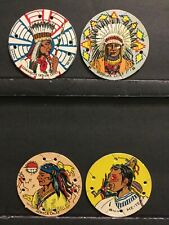 1933 R123 Seal Craft 4 Indian Chief Discs-Comanche, Mohawk, Seneca, Metea Sk1025 picture