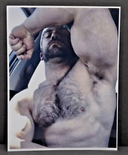 Exotic Bodybuilder gay fetish hairy photo, beefcake, physique, Muscle Guy 8.5x11 picture