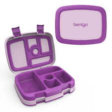 Bentgo Kids Lunch Box - Purple Dishwasher Safe BPA-Free Portioned picture