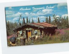 Postcard Alaskan Trappers Cabin Alaska USA picture