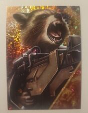 2017 Panini Marvel Heroes Gold Ice Prizm Rocket Raccoon Italian SSP#150 picture