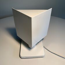 Vintage 1970 80s Post Modern Table Wall Lamp Light Scone White Metal Geometric picture