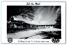 c1950's Sail Inn Motel Hi Ways Storm Lake Iowa IA RPPC Photo Vintage Postcard picture