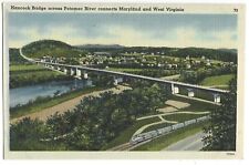 Hancock Bridge Across Potomac River Vintage West Virginia Postcard picture