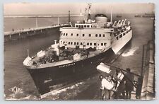 Transport~Dunkerque France~Le Ferry Boat Saint Germain~PM 1952~Vintage Postcard picture
