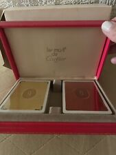 Vintage Les Must de Cartier Paris Playing Cards 2 Decks With Box Case Sealed New picture