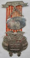 Daughters Of America Pilgrim Council 18 Medal Ribbon Badge 1896 Mechanics (O) picture