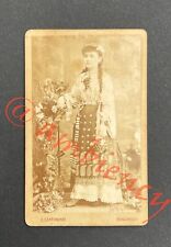 C SZATHMARI 1881 Bucharest Romania GIRL ROMANIAN FOLK COSTUME 19centur Szathmary picture