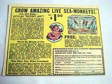 1969 Color Ad Grow Amazing Live Sea Monkeys, Sales Unlimited, NY, NY picture