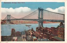 Manhattan Bridge East River NY New York Postcard A195 picture