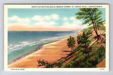 St Joseph MI-Michigan, Rocky Gap Bathing Beach, Benton Harbor Vintage Postcard picture