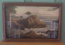 1900's Pie Crust Batwing Picture Frame, Monterey Tinted Photo  , Good Cond picture