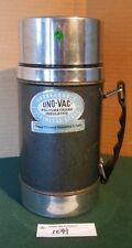 Uno-vac Wide Mouth Thermos Polyurethane Stainless Steel Unbreakable Vtg picture