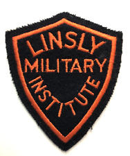 VTG WWII Era Linsly Military Institute LMI Wheeling West Virginia FELT Patch 4