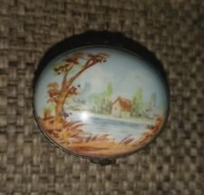 Vitage French Decore Main Hand Painted Trinket Box picture