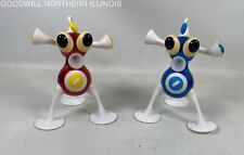 (2) Of 2005 McDonalds Zizzle Iz Happy Meal Music Toys Red & Blue picture