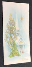 (C73 )  Vintage  Christmas    Greeting Card - 40's/50's -used picture