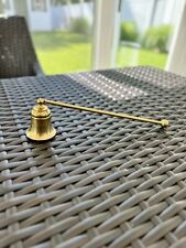 Vintage Solid Brass Hinged Candle Snuffer picture