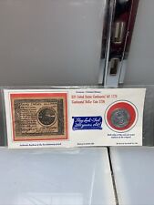 United states Continental Bill 1778 & Continental Dollar coin 1776 replicas picture