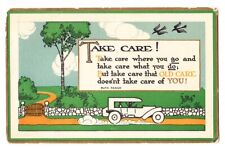 Riverside Cards, Comic Postcard, Old Car, 