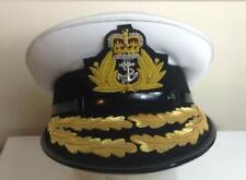 British Royal Navy Admiral Flag Rank Officers Peaked Cap / Hat Queens Crown picture