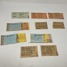 RARE VINTAGE DISNEYLAND CHILD/JUNIOR A-D TICKET/COUPONS  LOT. INCOMPLETE BOOKS picture