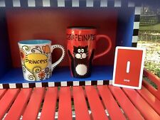lot two mugs our name is mud PRINCESS Coffee Mug Decaffeinated Cat bundle gift picture