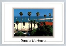 SANTA BARBARA, California coastal beach scene postcard 6x4 inch unposted picture