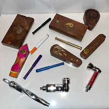 Surprise Lot includes 2￼x Wood Dug￼out 4” & - 3 Metal Bats 3” ,& 2 Pipe - W/GIFT picture