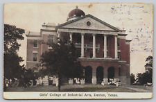 1911 Girls College of Industrial Arts Denton Texas Antique Posted Postcard J10 picture