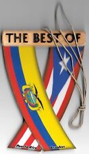 Rear view mirror flags Puerto Rico and Ecuador unity flagz for inside the car picture