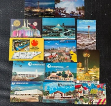 Lot 13 World's Fair postcards Hemisfair 1968, Knoxville 1982, Seattle 1962 picture