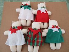 DELTON PRODUCTS LOT (5) DRESSED CLOTH KITTENS 5