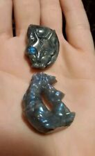 2pc Carved Fox Labradorite Crystal Stones picture
