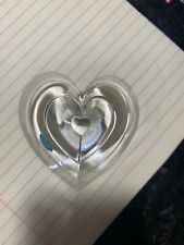 Tiffany & Co. Crystal Paperweight Pyramid Heart picture