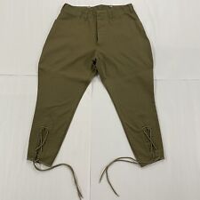 WWI US M1912 Summer Cotton Breeches Uniform Pants Olive Green Size 38 M picture