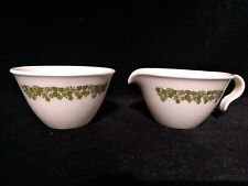 Corelle by Corning Crazy Daisy/Spring Blossom Creamer and Open Sugar Bowl Set picture