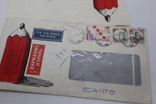 Remarkable Rare Vintage Handwritten Letter airmailed from Italy to Egypt 1980 picture