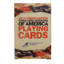 Paralyzed VETERANS of America PLAYING CARDS 2012 Limited Edition Military POKER picture